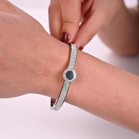 أسوارة نسائية لون فضي من لادون