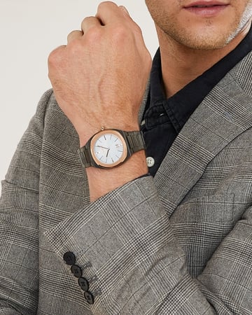 ساعة رجالية ستيل لون أسود  ROBERTO BENANNI