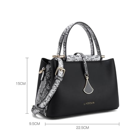 شنطة نسائية لون أسود من لادون