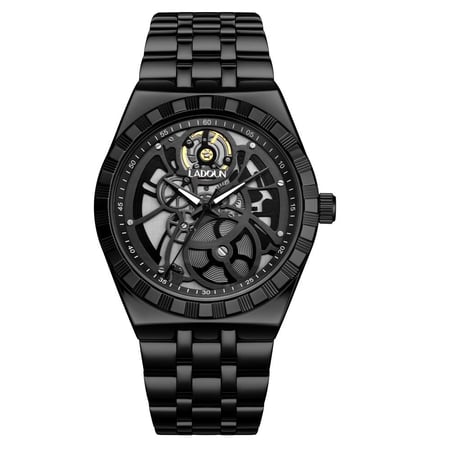 ساعة رجالية ستيل لون أسود لادون