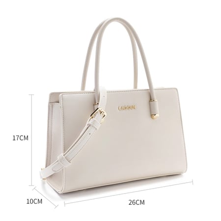 شنطة نسائية - لون أبيض - لادون