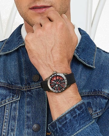 ساعة رجالية ربل لون أسود ROBERTO BENANNI