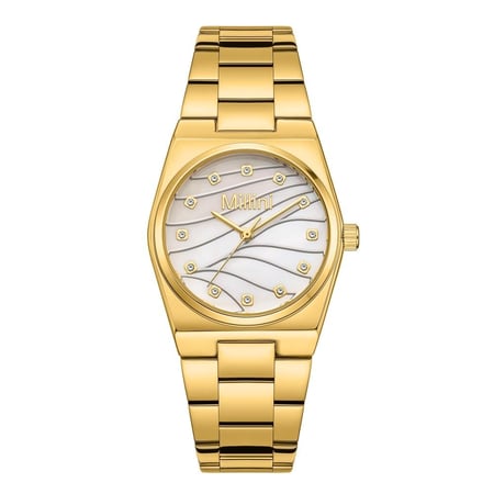 ساعة نسائية ستيل من لادون بلون ذهبي