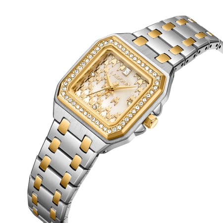 ساعة نسائية ستيل لون ذهبي و فضي من لادون