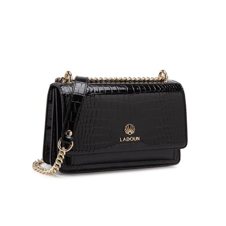 شنطة نسائية لون اسود من لادون