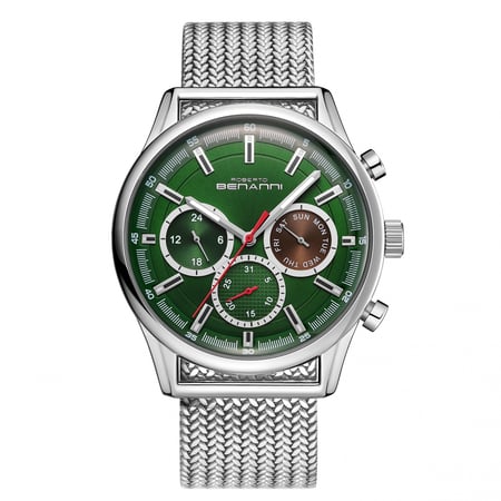 ساعة رجالية ستيل لون فضي ROBERTO BENANNI