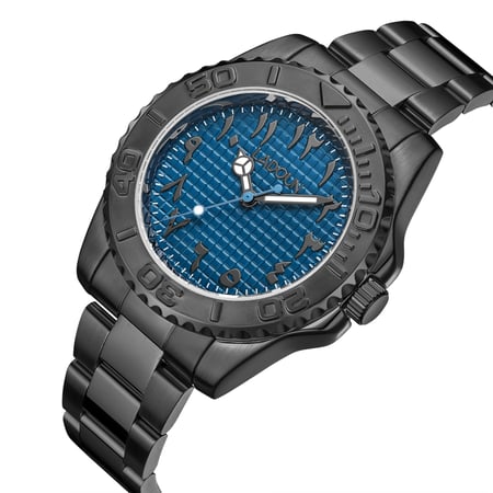 ساعة رجالية ستيل لون أسود من لادون