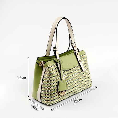 شنطة نسائية من لادون بلون أخضر