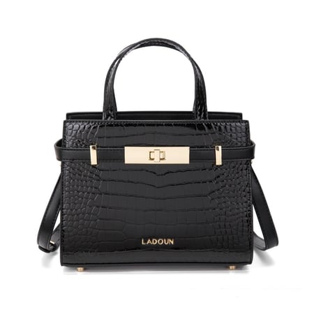 شنطة نسائية لون أسود من لادون