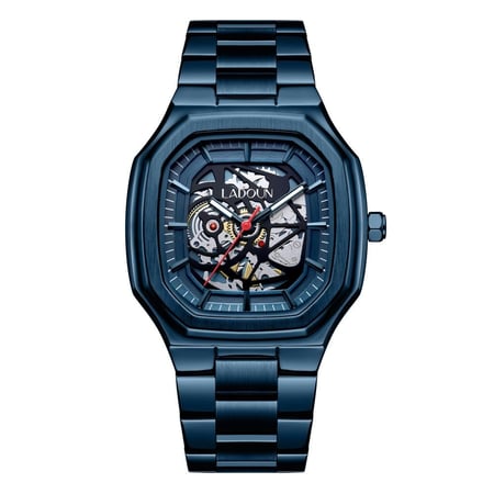 ساعة رجالية ستيل لون كحلي من لادون