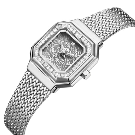 ساعة نسائية ستيل لون فضي من  لادون