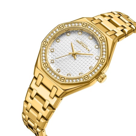 ساعة نسائية من لادون بلون ذهبي