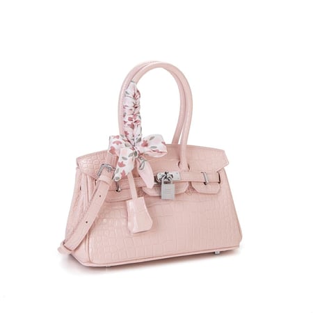 شنطة نسائية لون وردي من لادون