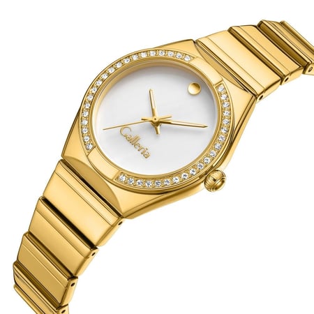 ساعة نسائية من لادون بلون ذهبي