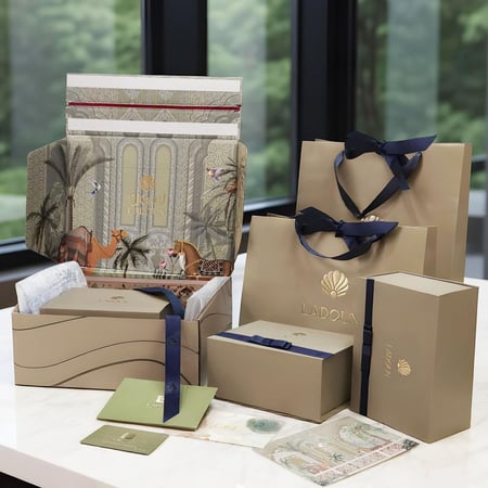 ساعة نسائية لون ذهبي من لادون مينا بزخارف تايجر