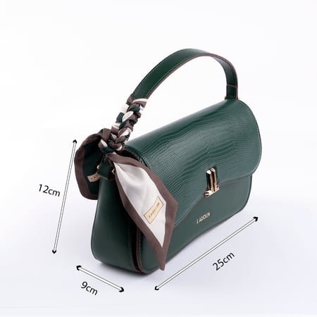 شنطة نسائية من لادون بلون أخضر