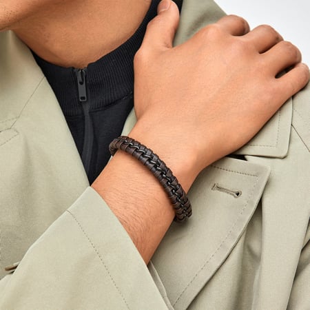 أسوارة رجالية - لون أسود و بني - لادون