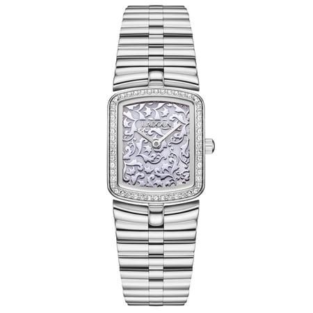 ساعة نسائة حريمي باللون الفضي