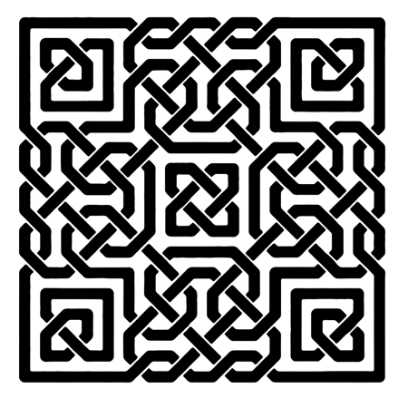 استينسل زخرفة هندسية مفرغ
