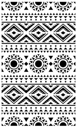 استينسل زخرفة شعبية ( 10 )