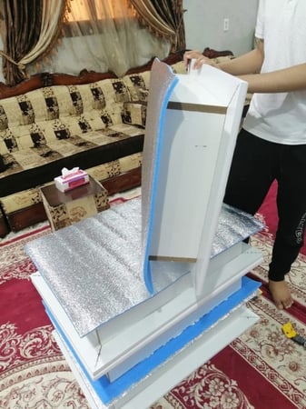 ديكور خشب لسد فتحات المكيف