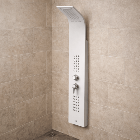 شاور دش ستيل جداري ابيض