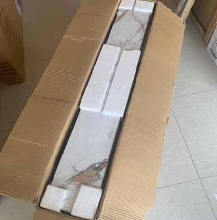 مغاسل رخام ابيض حوضين بعدة مقاسات