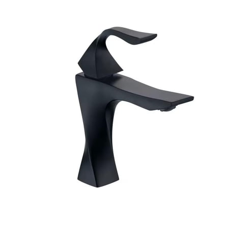 خلاط مغسله اسود مطفي قصير