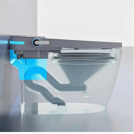 كرسي حمام فرنجي ذكي ابيض