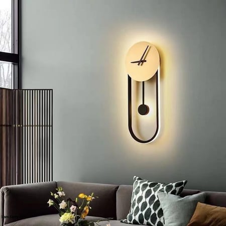 ابليك جداري ليد مودرن بشكل ساعه