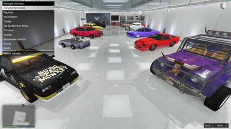 ايدي قراند و123 لعبة محملة ( سيارات مهكرة وملابس )