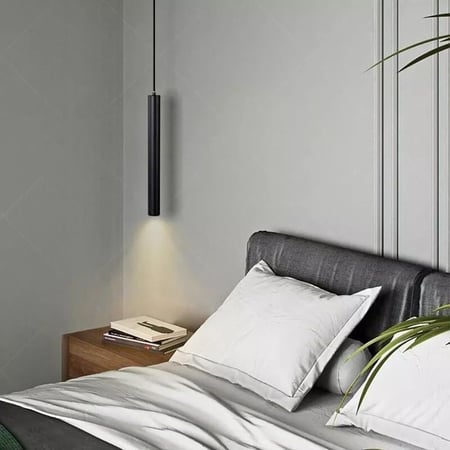 سلندر علاقي اسطواني طويل مفرد اسود قطر 60*400 ملم لمبة 8015