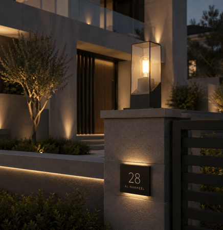 فانوس 25 سم OD اسود E27