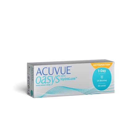 عدسات اكيوفيو اويسيس ون داي للاستجماتيزم (انحراف القرنية)