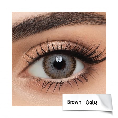 عدسات لنس مي lens me لون براون Brown
