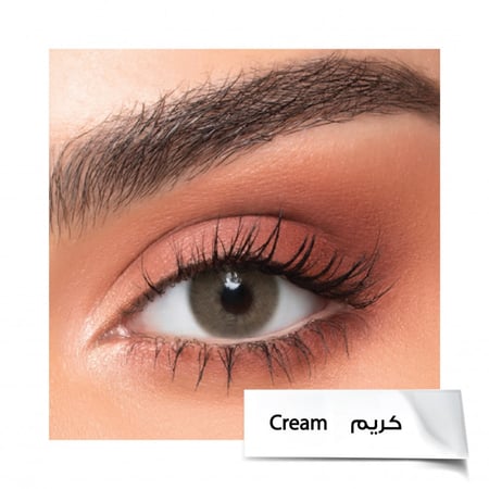 عدسات نيولنس New Lens لون كريم Cream