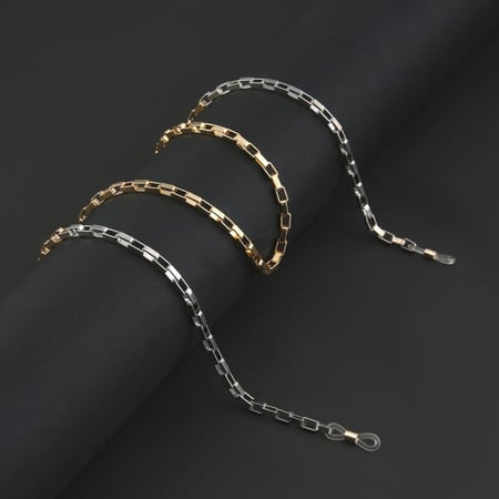 سلسلة نظارة معدنية -Golden 054