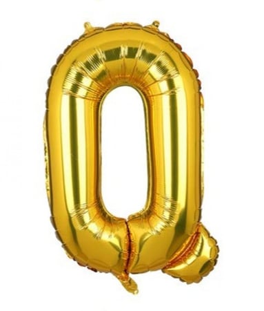 بالون حرف ذهبي