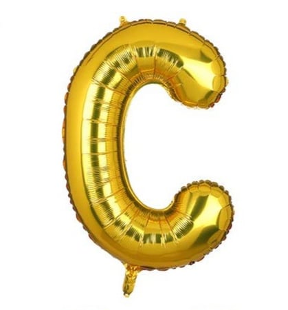 بالون حرف ذهبي