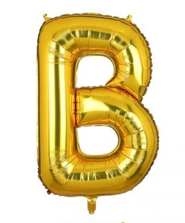 بالون حرف ذهبي