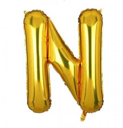 بالون حرف ذهبي