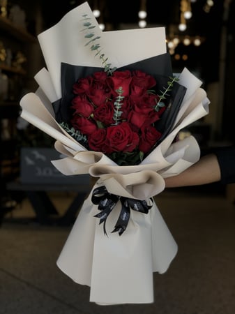 باقة جوري احمر