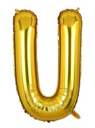 بالون حرف ذهبي