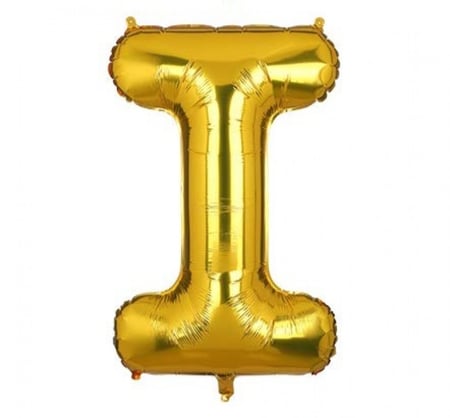 بالون حرف ذهبي