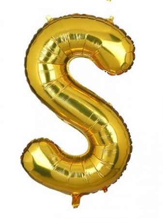 بالون حرف ذهبي