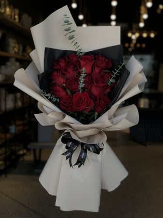 باقة جوري احمر