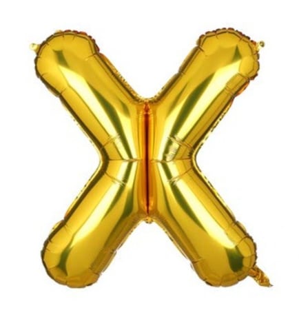 بالون حرف ذهبي