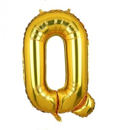 بالون حرف ذهبي