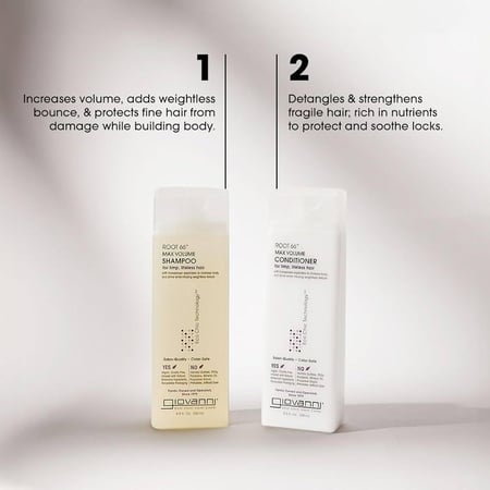 شامبو روت 66 ماكس فوليوم لتكثيف الشعر من جيوفاني - 250مل