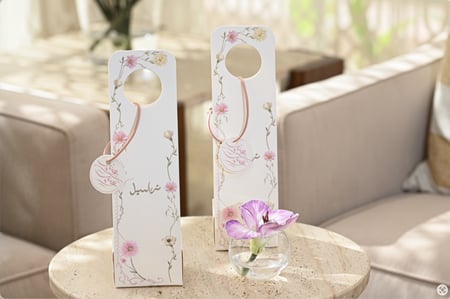 توزيعات العيد فازة ورد  (بنفسجي)